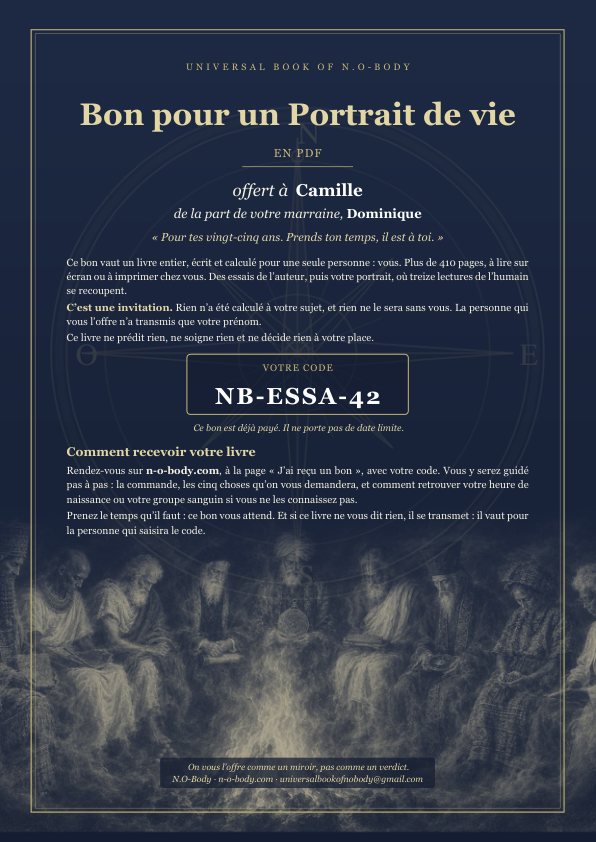 Bon-cadeau Le classique